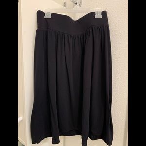 Lane Bryant black flows midi skirt size 18/20